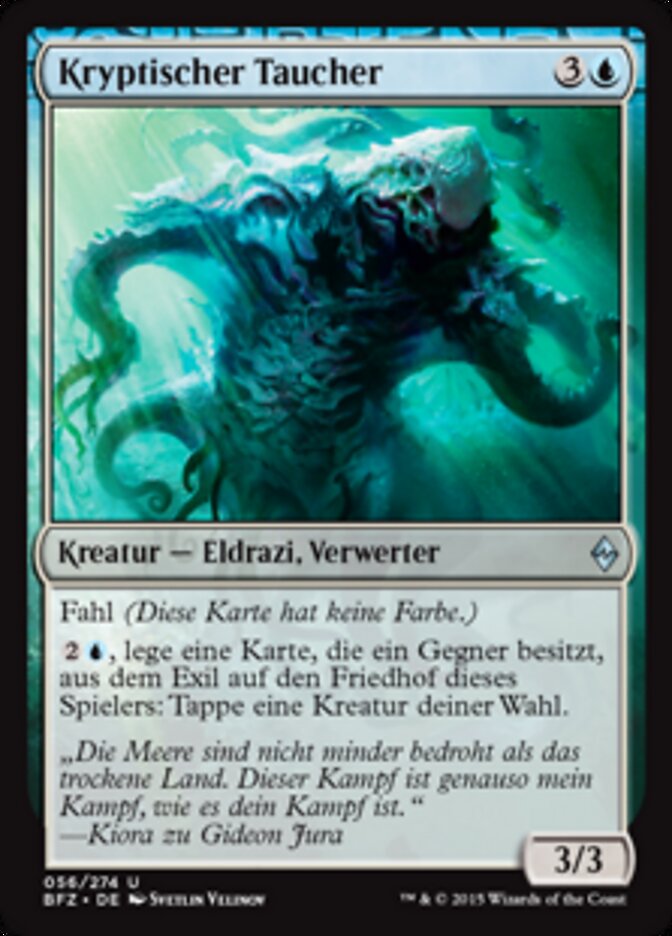 Kryptischer Taucher