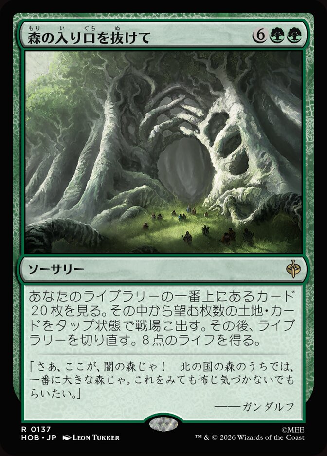 森の入り口を抜けて