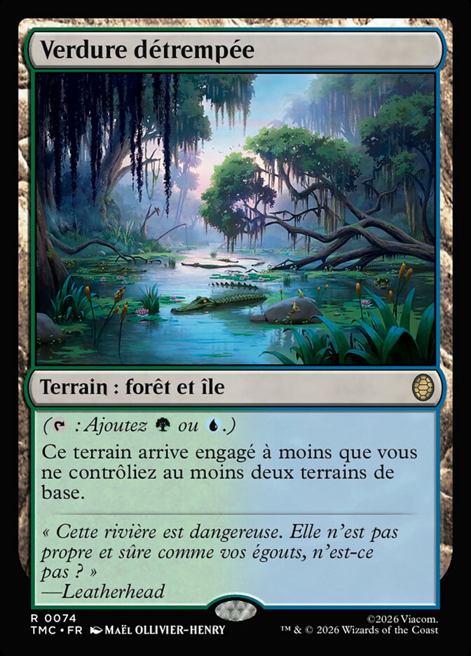 Verdure détrempée