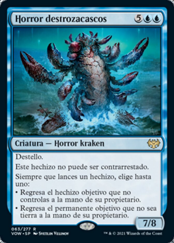 Horror destrozacascos