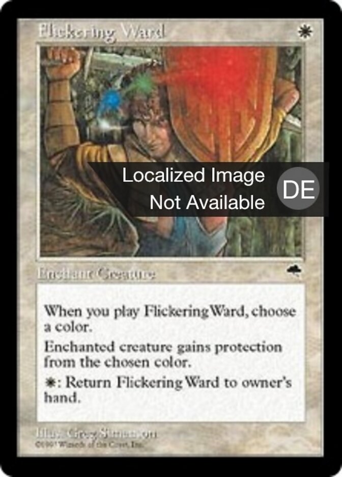 Flackernder Schutz
