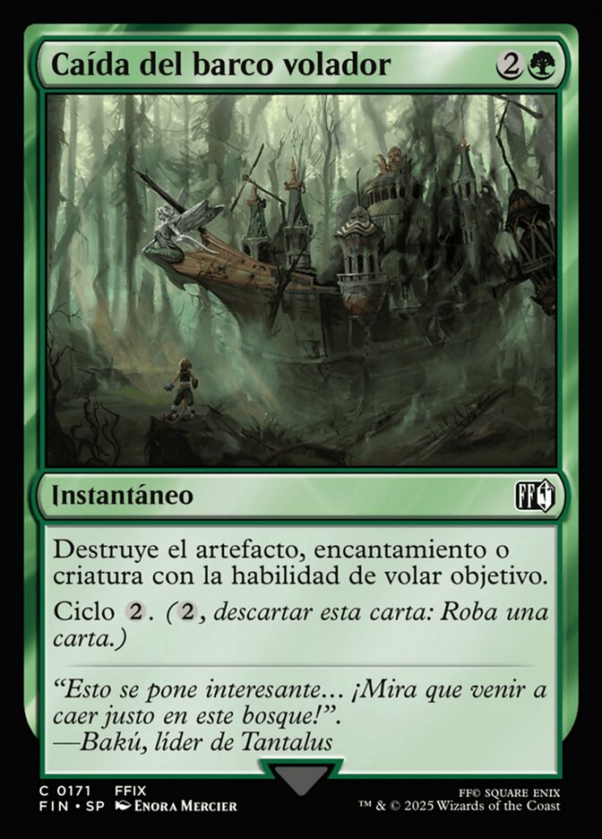 Caída del barco volador