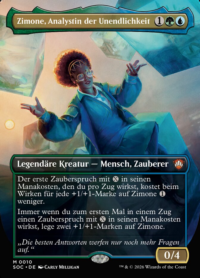 Zimone, Analystin der Unendlichkeit