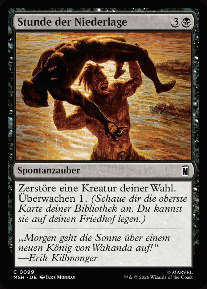 Stunde der Niederlage