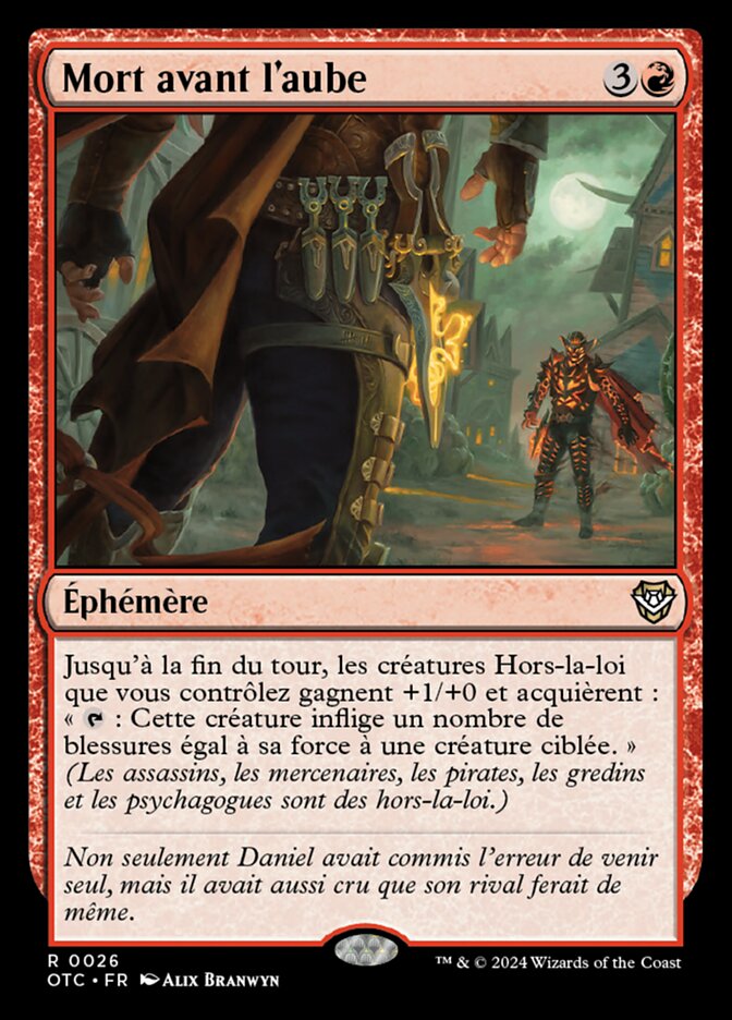Mort avant l'aube