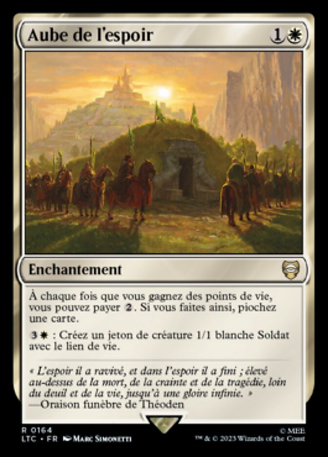 Aube de l'espoir