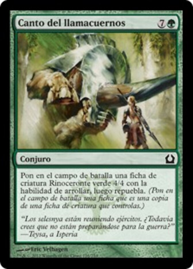 Canto del llamacuernos