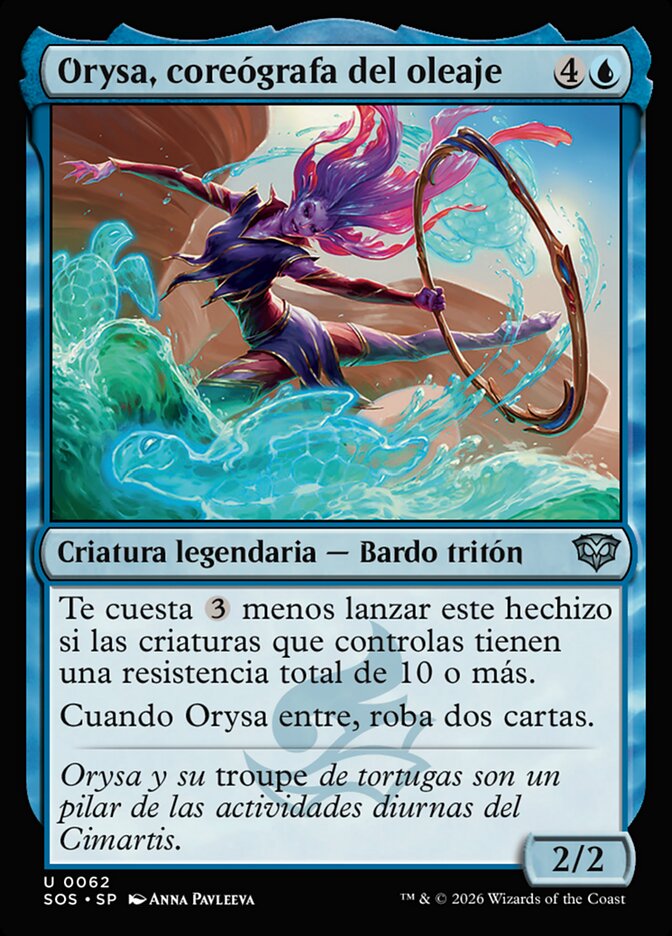 Orysa, coreógrafa del oleaje
