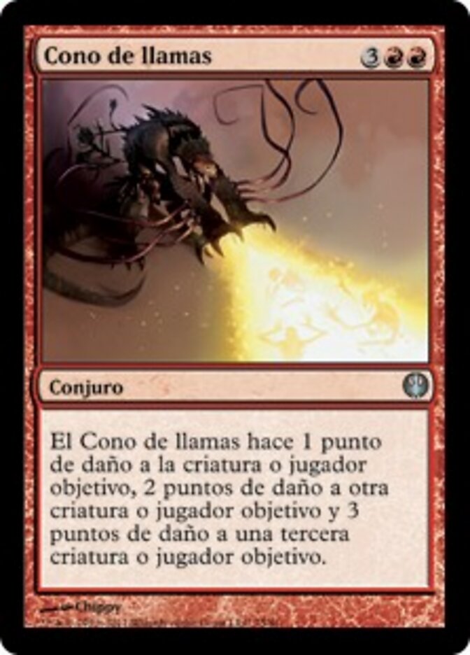 Cono de llamas