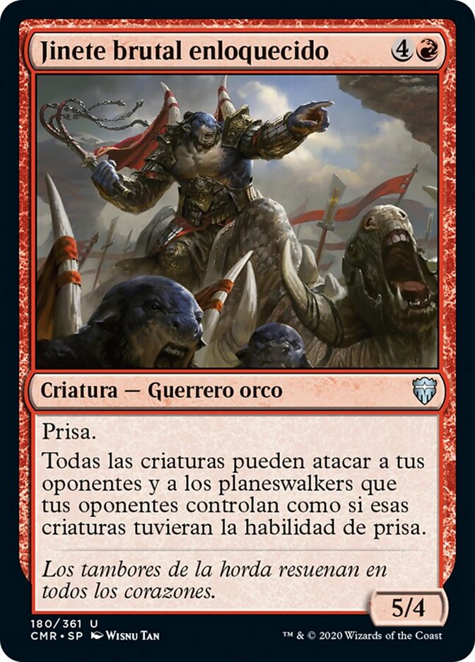 Jinete brutal enloquecido