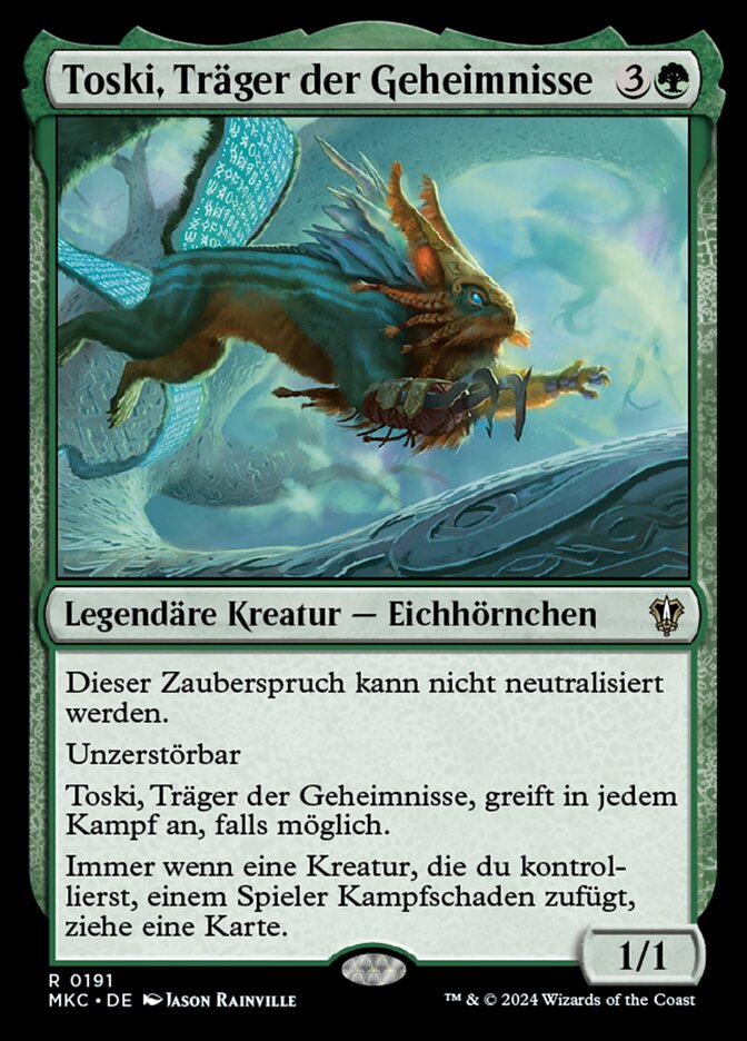 Toski, Träger der Geheimnisse