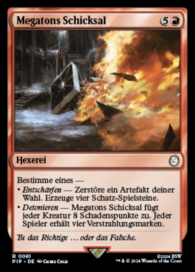 Megatons Schicksal