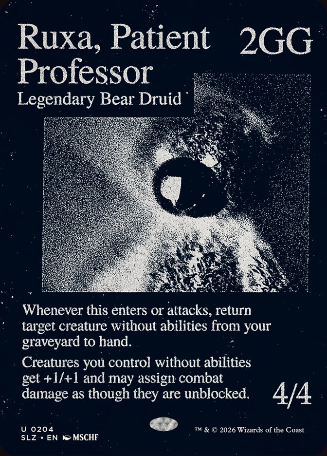 Ruxa, Patient Professor