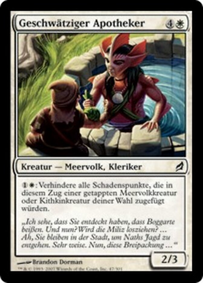 Geschwätziger Apotheker