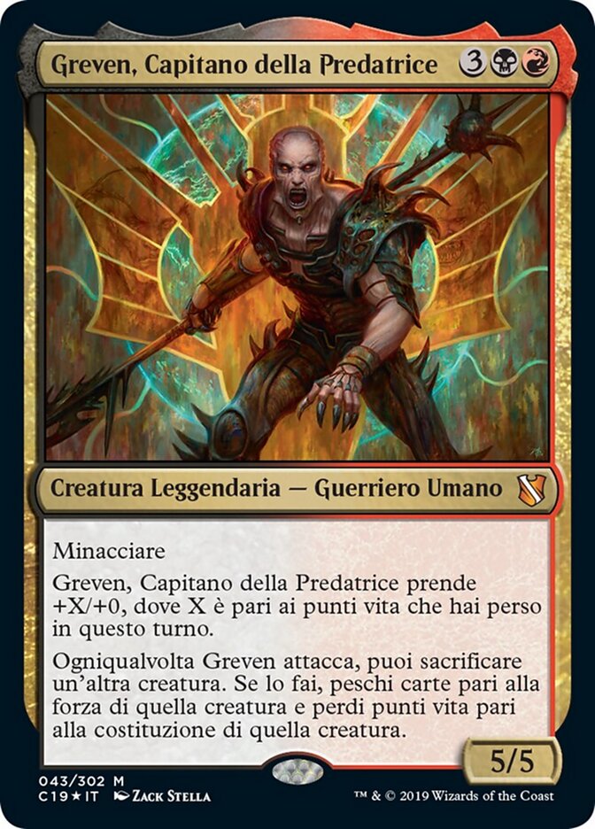 Greven, Capitano della Predatrice