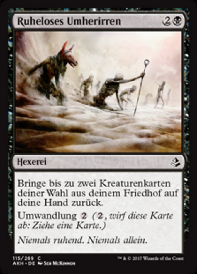 Ruheloses Umherirren