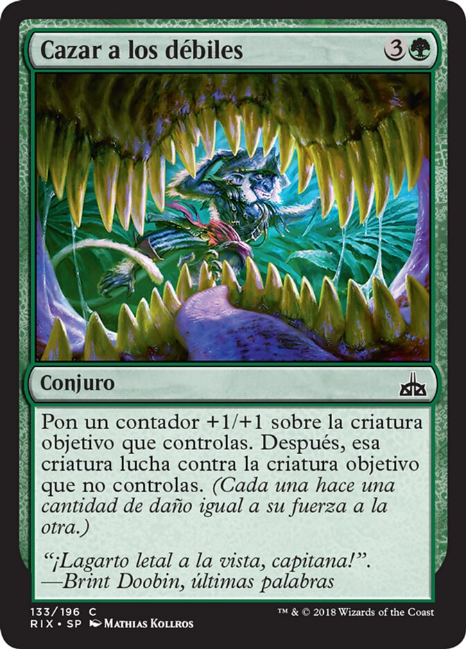 Cazar a los débiles