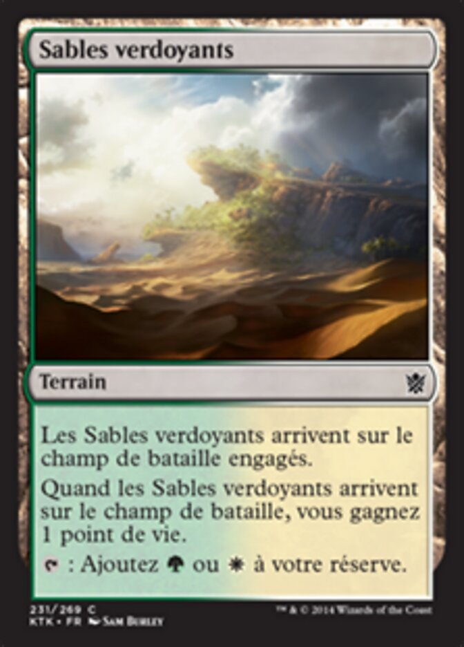 Sables verdoyants