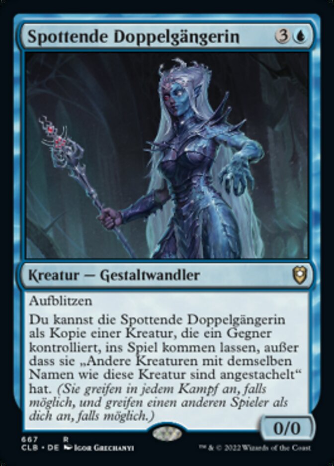 Spottende Doppelgängerin