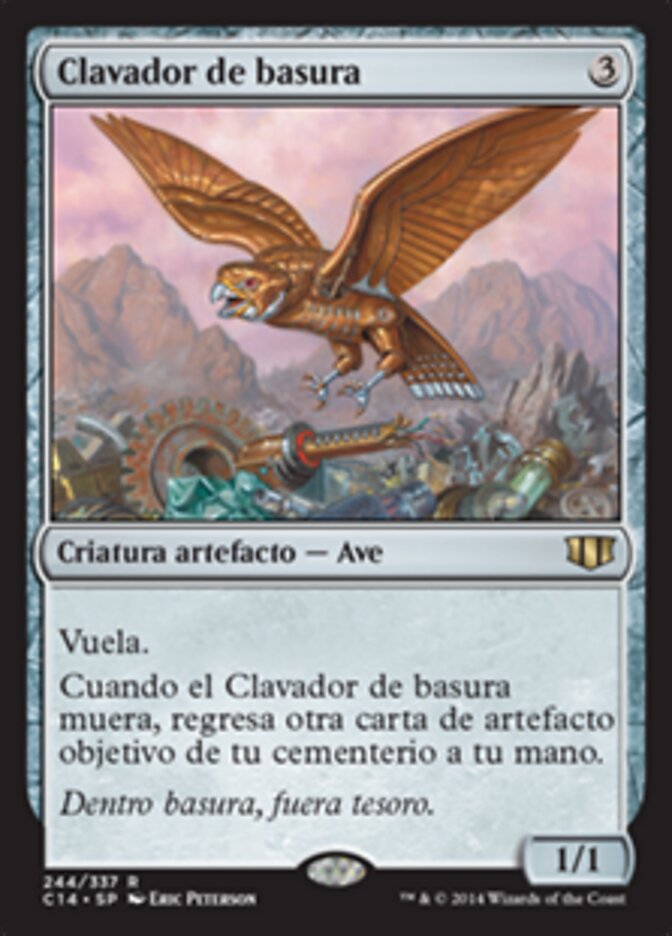 Clavador de basura