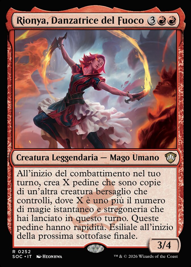 Rionya, Danzatrice del Fuoco