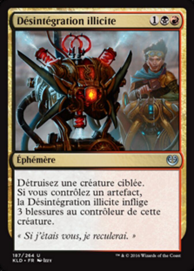 Désintégration illicite