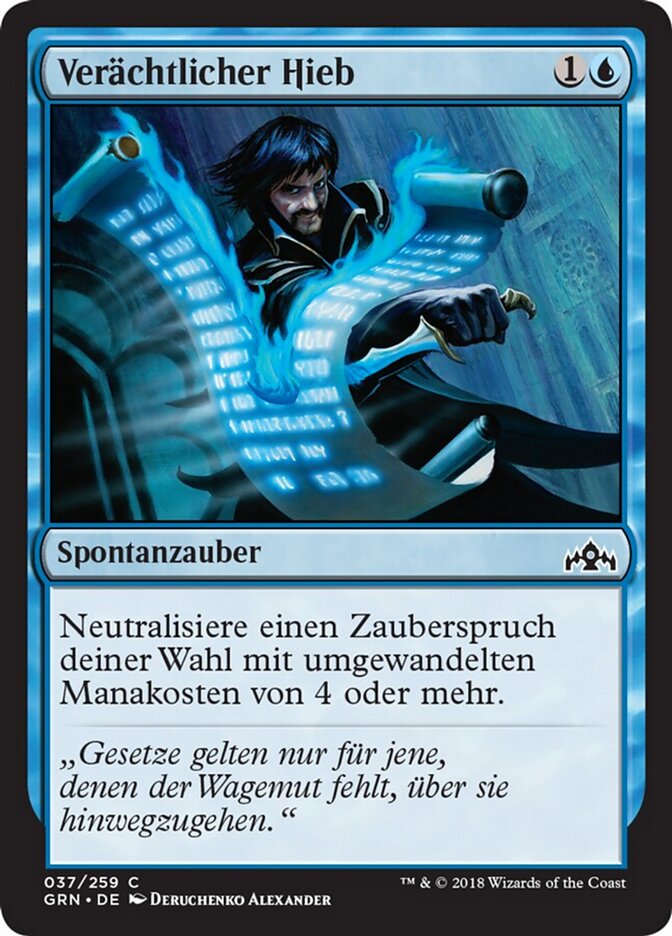 Verächtlicher Hieb