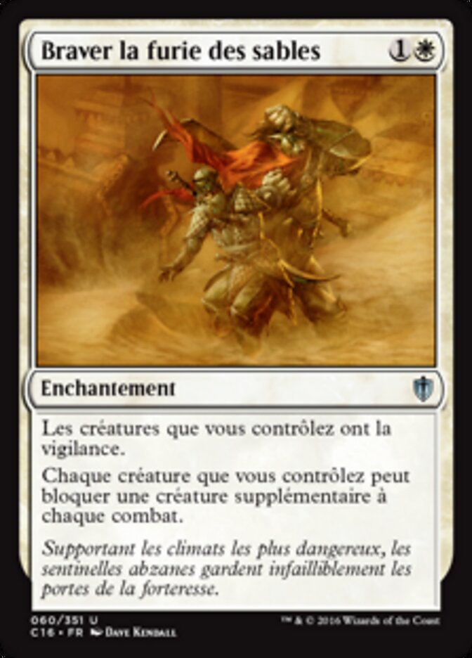 Braver la furie des sables