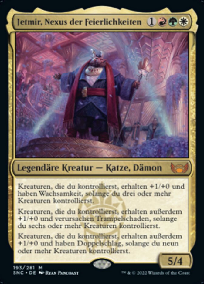 Jetmir, Nexus der Feierlichkeiten