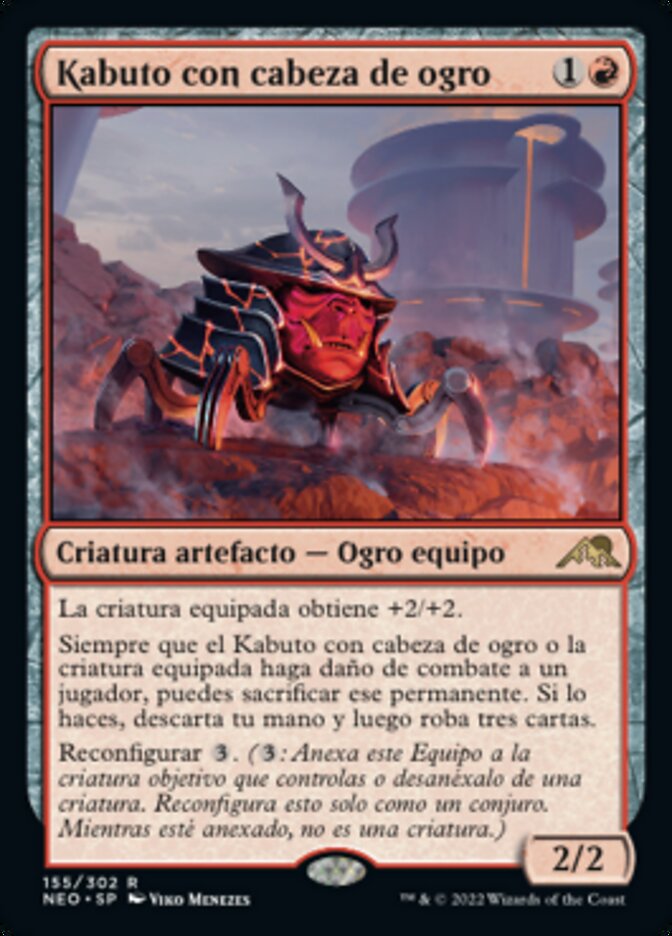 Kabuto con cabeza de ogro
