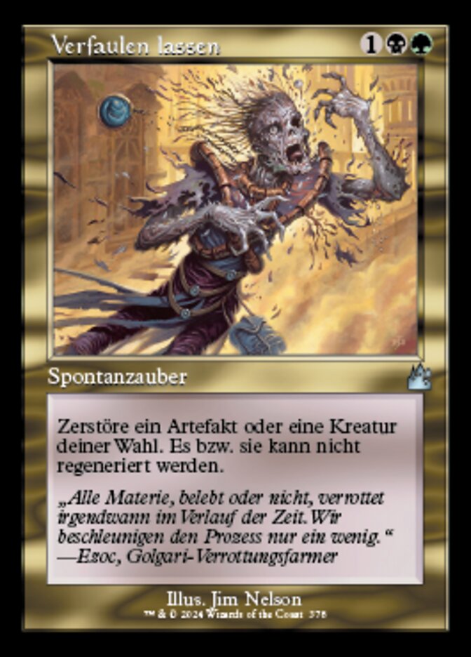 Verfaulen lassen