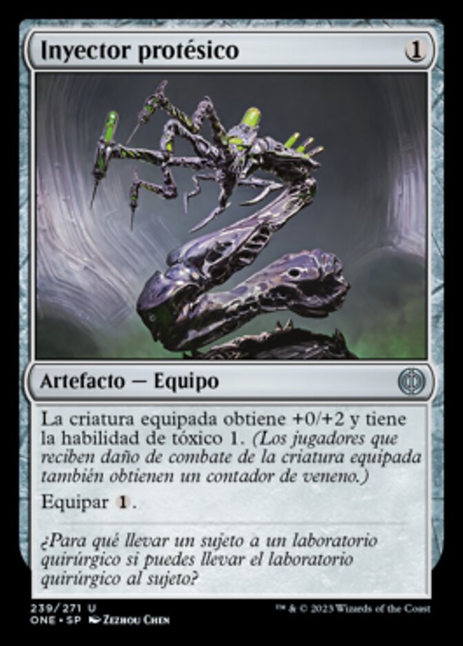 Inyector protésico