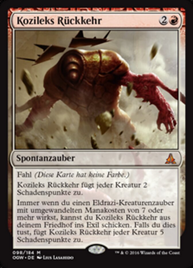 Kozileks Rückkehr