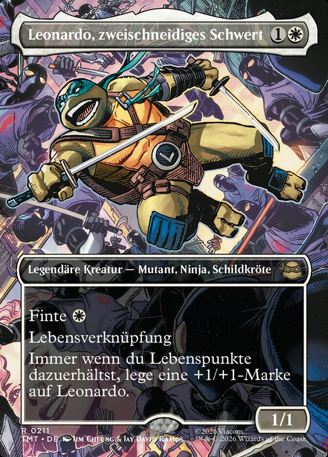 Leonardo, zweischneidiges Schwert