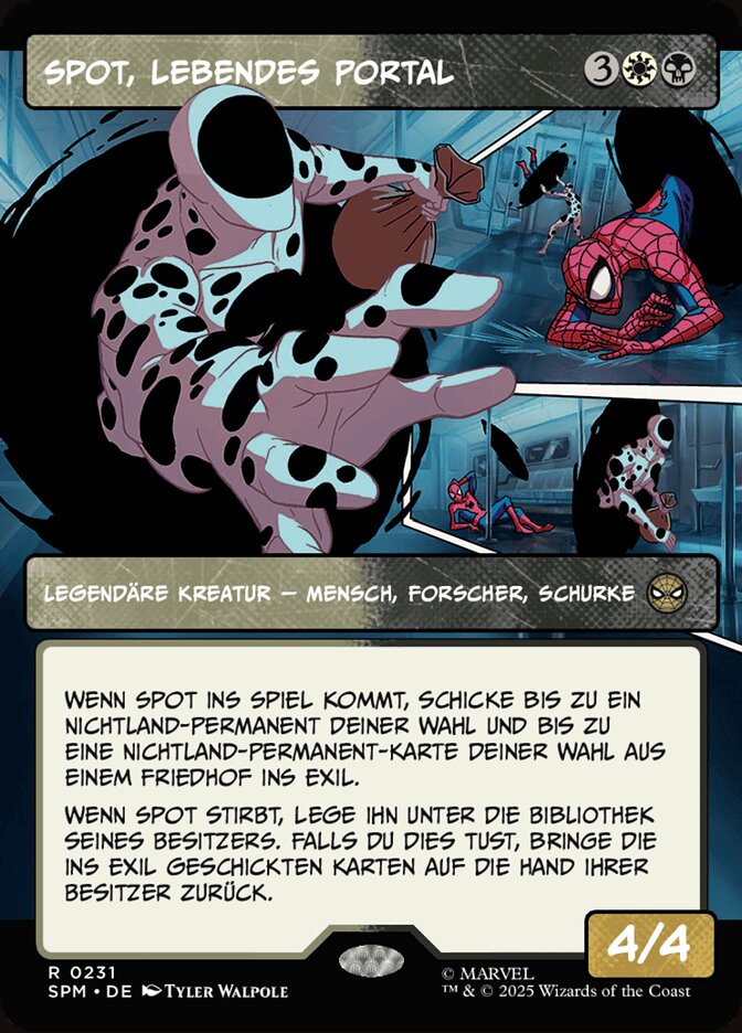 Spot, lebendes Portal
