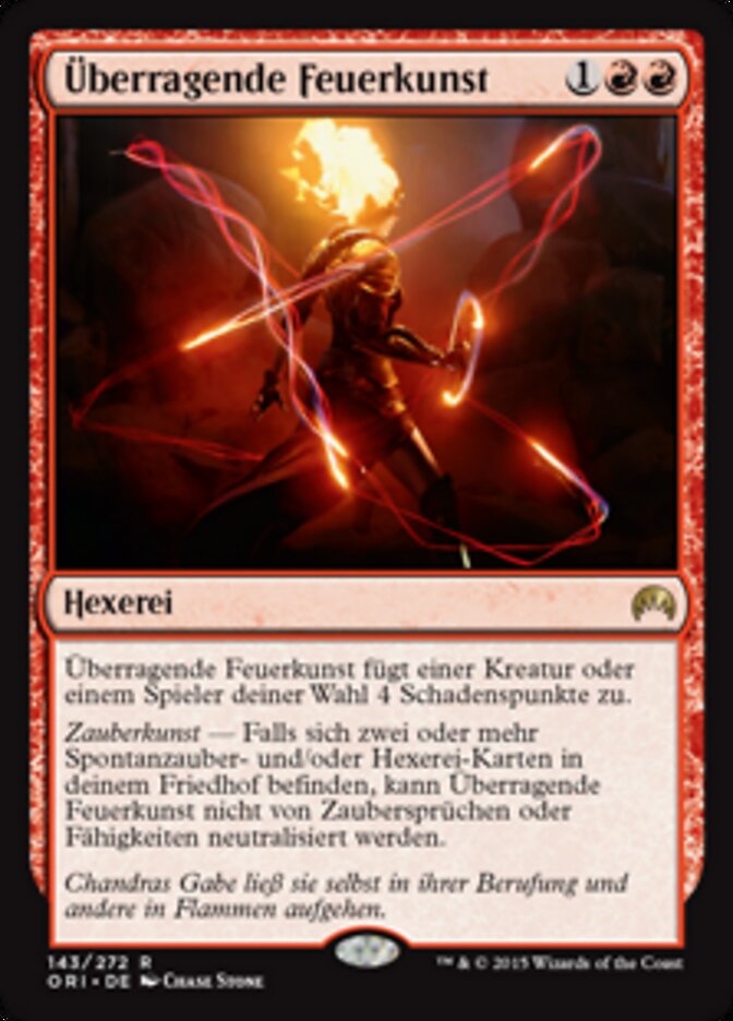 Überragende Feuerkunst