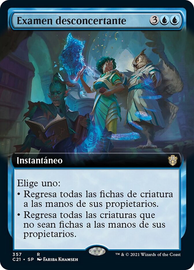Examen desconcertante
