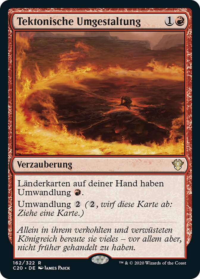 Tektonische Umgestaltung