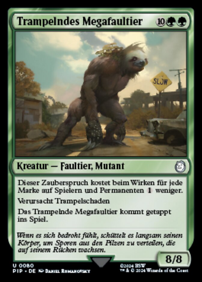 Trampelndes Megafaultier