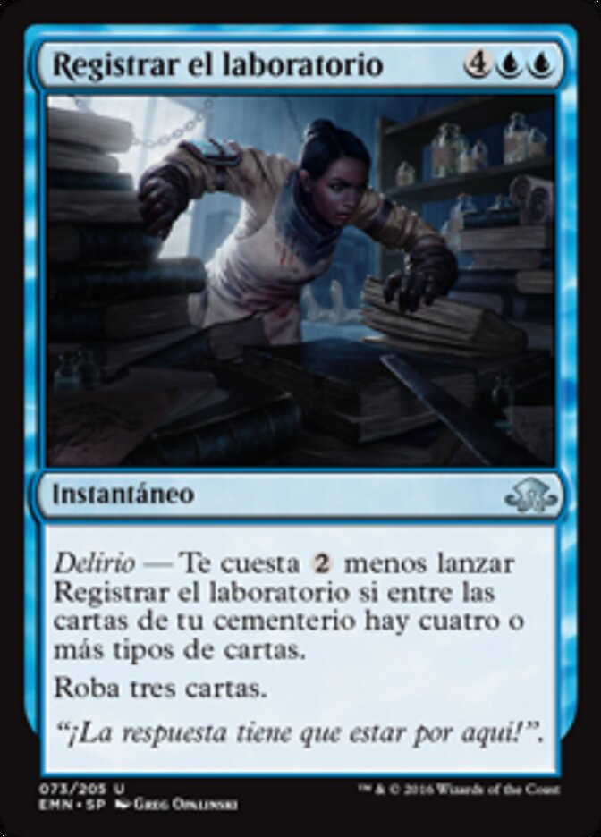 Registrar el laboratorio