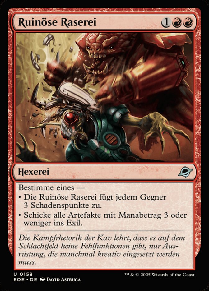 Ruinöse Raserei