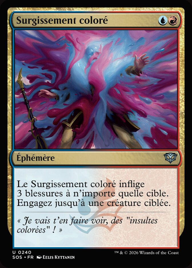 Surgissement coloré