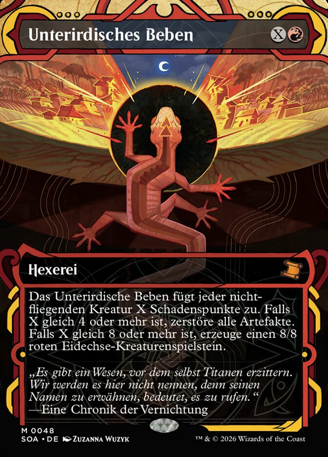 Unterirdisches Beben