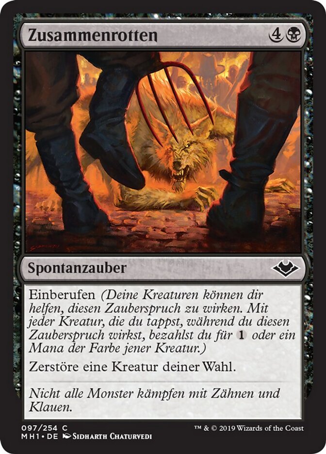 Zusammenrotten