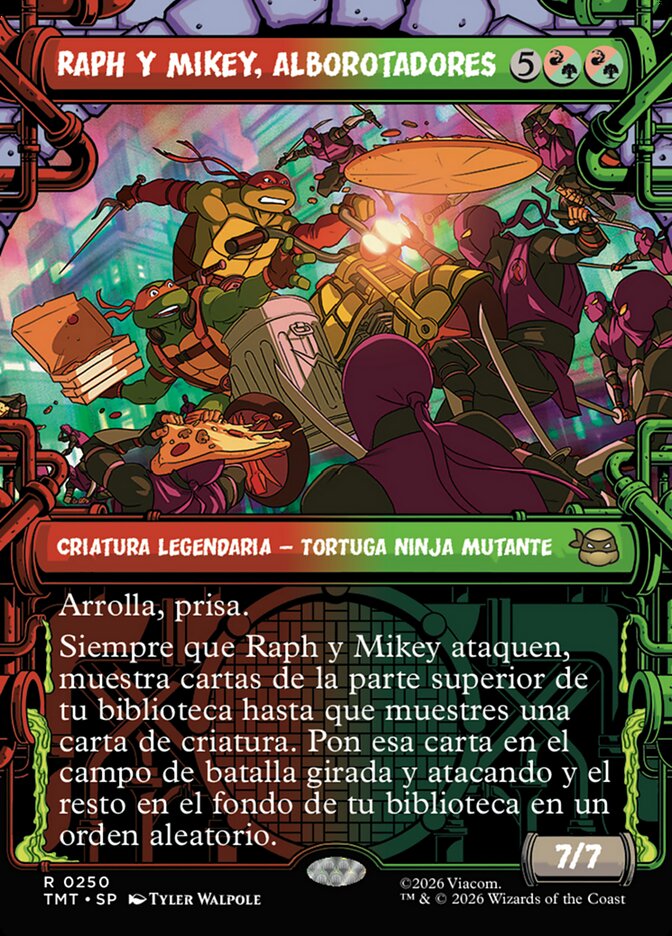 Raph y Mikey, alborotadores