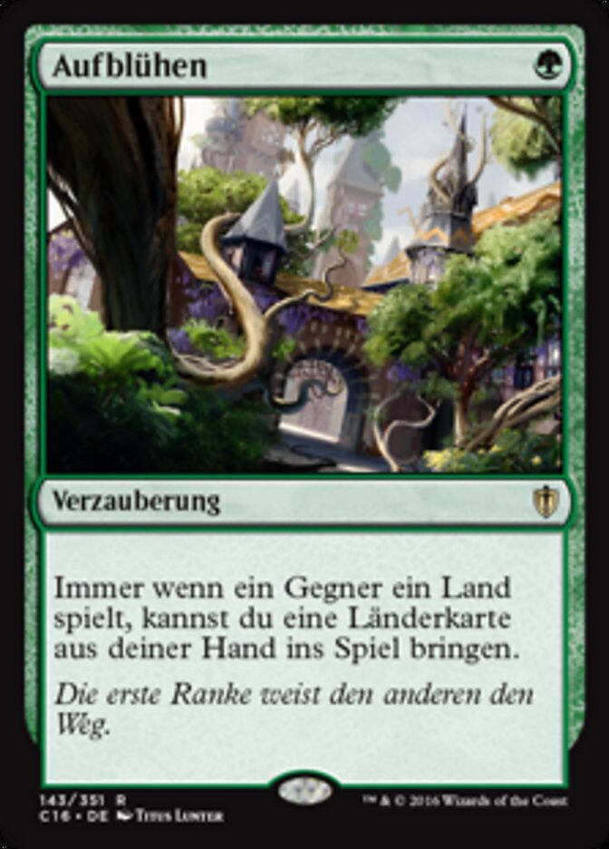 Aufblühen