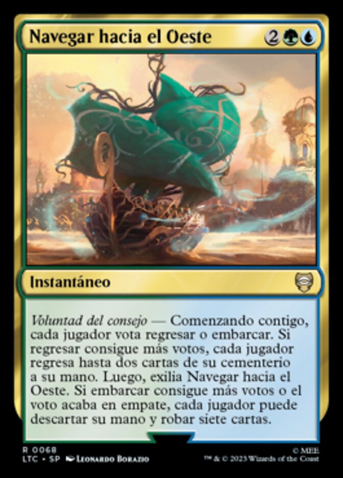 Navegar hacia el Oeste