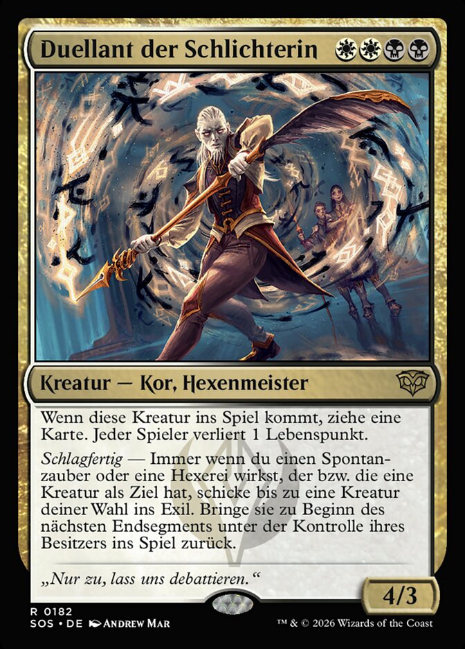 Duellant der Schlichterin