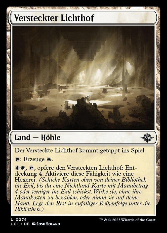 Versteckter Lichthof