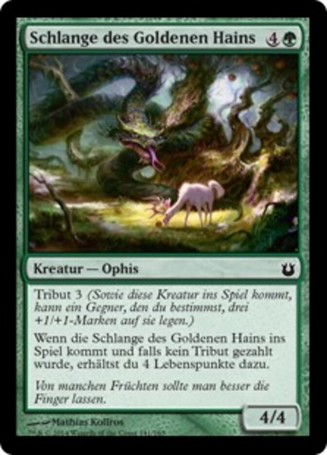 Schlange des Goldenen Hains